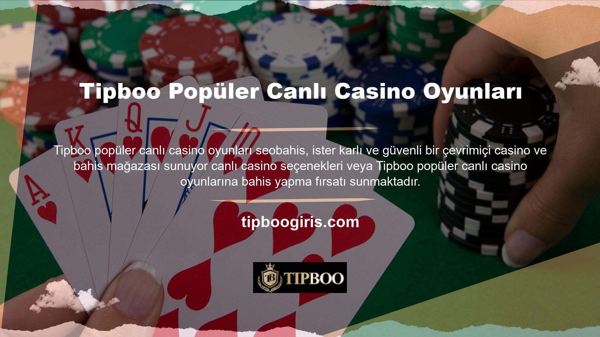 Tüm bu hizmetlerden yararlanmak ve premium casino oyunlarının keyfini güvenle çıkarmak istiyorsanız ancak üye değilseniz, lütfen en kısa sürede Tipboo ziyaret ederek üyelik işlemini tamamlayın